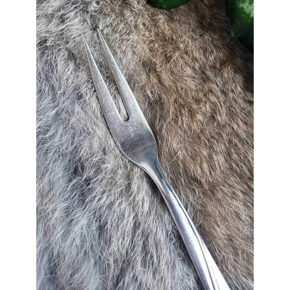 Rostfrei Solingen Small Cold‎ Meat Fork 100 Silverplate Flatware | Vintage